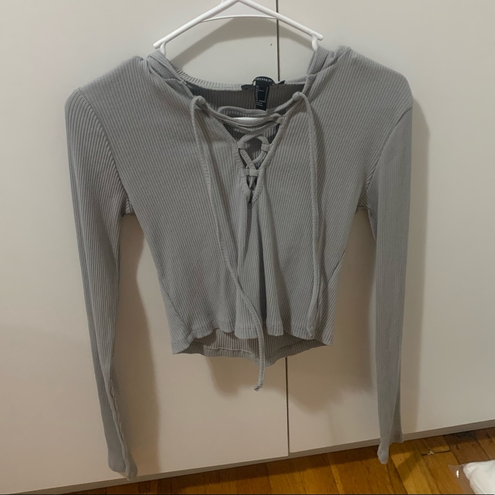 FOREVER 21 cropped hoodie